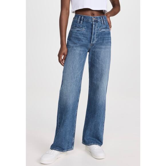 Citizens of Humanity Gaucho Trouser Jeans in Vista Blue Size 24 - Picture 15 of 15